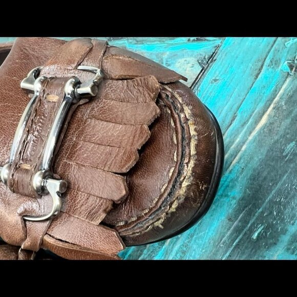 Salvatore Ferragamo Brown Loafers Size 9.5 Neutral Minimalist Business Casual - Picture 9 of 13